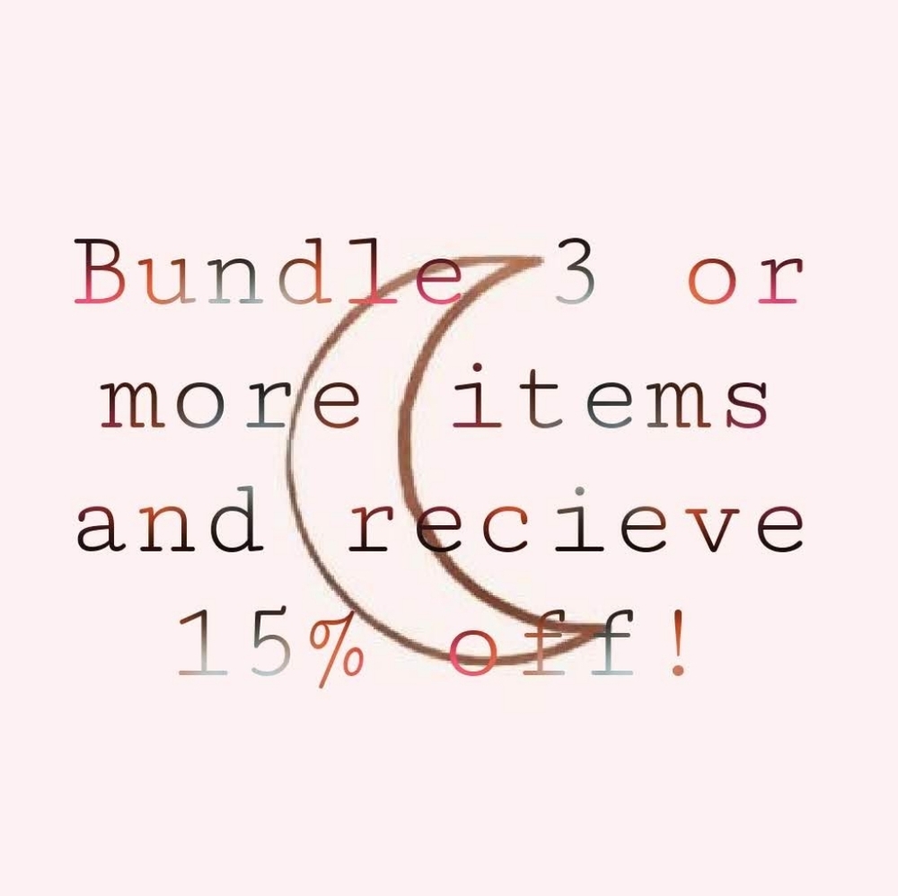 Bundle 3 Items or More for 15% Off the Whole Order